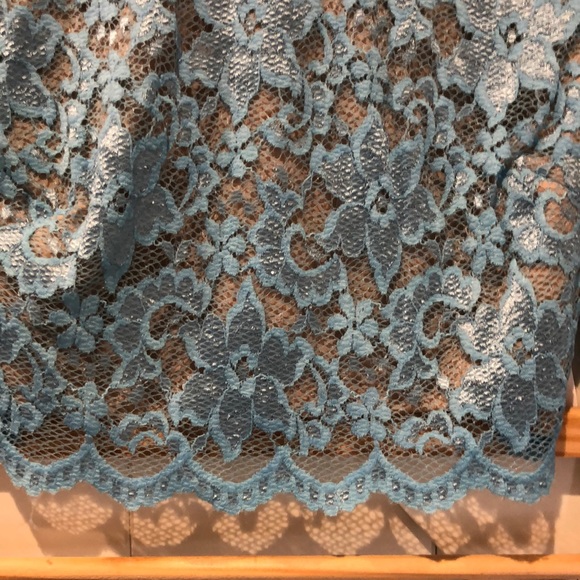 Rubber ducky blue lace mermaid two piece dress - Picture 4 of 11